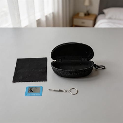 Glasses Case and Accessory Set, Hard Shell Zipper — view 4