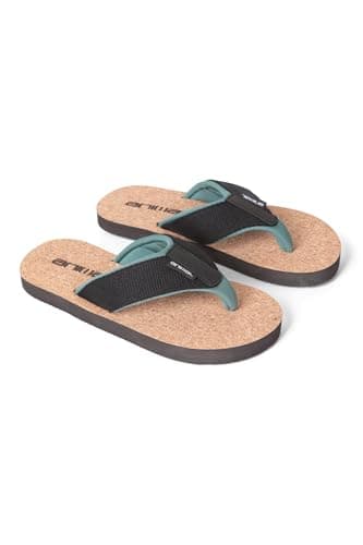 Animal Parker Kids Cork Flip Flops Black 3