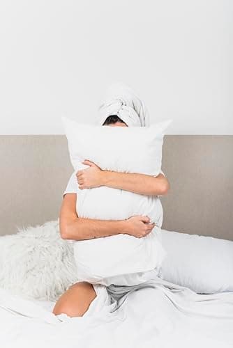 Pillows 2 Pack - Super Soft Side Sleeper Bed Pillows for Head Neck and Shoulder Pain Relief – Encased in Microfibre Cover Filled with Soft Hollow-Fiber Pillows — view 4