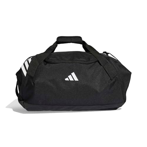 adidas Unisex Tiro Duffle Bag Medium Duffel Bag, Black/White, One Size