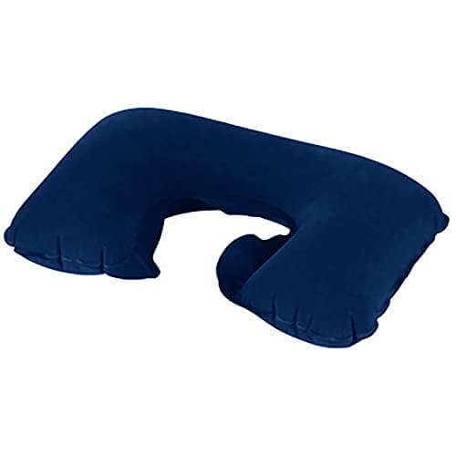 Pack of Two Inflatable Blow up Neck Pillow for Holiday and Travel Comfort. Compact and Light for Easy Storage (Royal Blue) — view 4