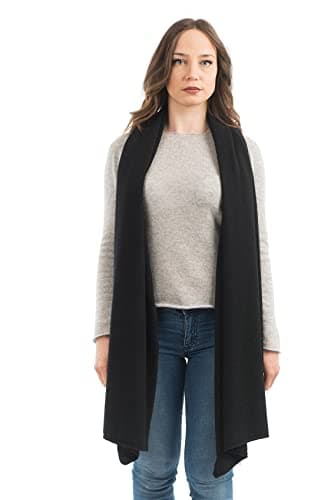 DALLE PIANE CASHMERE - Stole cashmere blend - Made in Italy - Woman, Color: Black, One Size — view 2