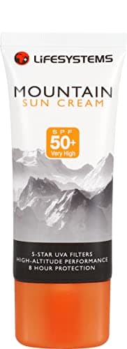 Lifesystems SPF50 Sun Cream 5-Star UVA Protection for Ski, Mountaineering