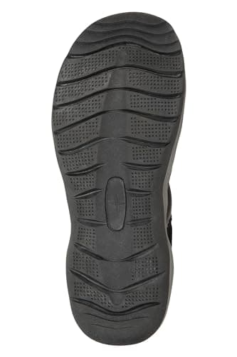 Mountain Warehouse Bay Reef Mens Shandals - Synthetic Upper Shoes, Neoprene Lining Sandals, Lightweight, Cushioned Foam Footwear - Spring Summer, Walking, Travel Black 8 — view 6