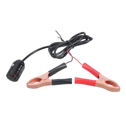 YUPEIUKLI 12V To 5V Car Charging Cable with Clamp Fast Charging Power Adapter For Outdoor Camping Travel Devices — view 3