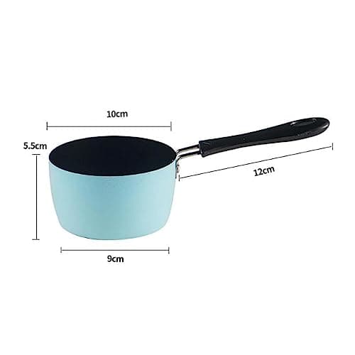 Baoblaze Milk Pan, Sauce Pan, Butter Melting Pot, Porridge Cooking Pot, Small Saucepan Soup Pot for Cooking Kitchen Breakfast, RV Travel Camping, Blue — view 4