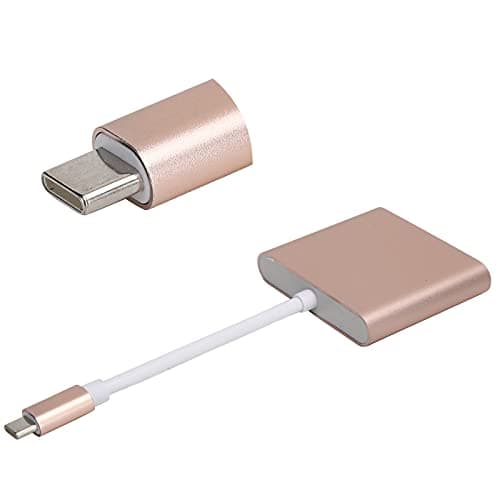 Aramox Hub 3-in-1, 4K Adapter (Rose Gold) — view 3