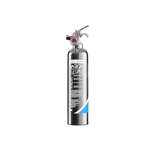 Firexo All in One Stainless Steel Fire Extinguisher 500ml Chrome - Multipurpose Extinguisher for ALL FIRES inc. Li-ion Battery Fires! - Emergency Safety Equipment for Home Car Indoor/Outdoor — view 6