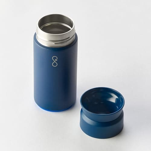 Ocean Bottle Brew Flask 350ml | Insulated Travel Flask for Hot & Cold Drinks | Recycled Stainless Steel | Sustainable, Eco Friendly Gift (Ocean Blue) — view 2