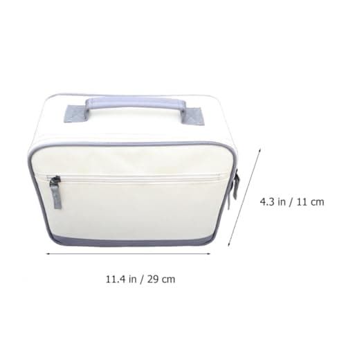DEARMAMY White Cloth Portable Pouch for Travel Projector and Accessories — view 2