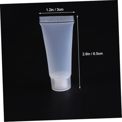 HONITANO 10ml White Plastic Travel Squeeze Bottle with Screw Cap, Reusable — view 2