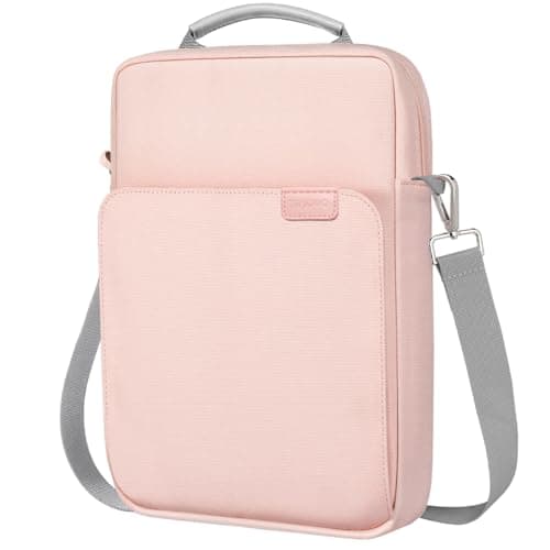 TiMOVO 13 Inch Tablet Sleeve with Shoulder Strap, Pink