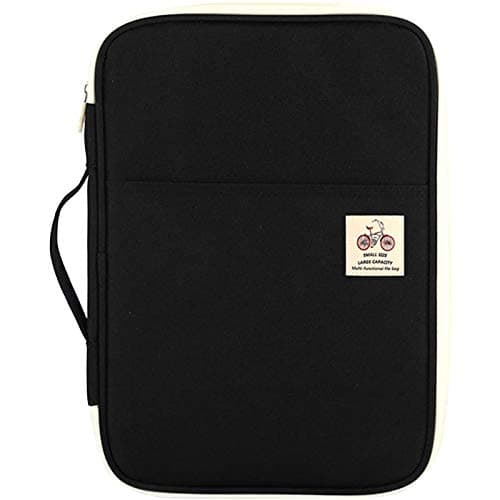 JAKAGO A4 Document Case, Multi-Pocket Portfolio Folder, Travel Portfolios