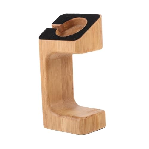 Angoily Bamboo Smart Watch Charging Station Holder Display Stand for Watch Charging Bracket Usb Travel Charger Support