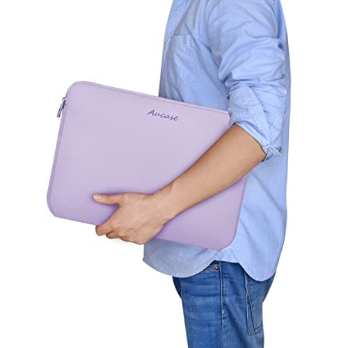 Aucase Laptop Case Sleeve 13.3 14 Inch, Thickest Lightest Water Resistant Neoprene Protective Laptop Bag for Men and Women, Compatible with MacBook 15.3''/ Air 15'' M3 M2, Chromebook — view 2