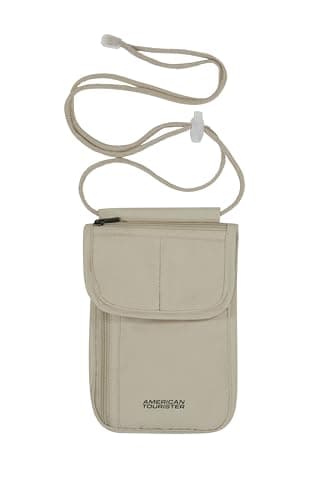 American Tourister – RFID Neck Pouch for Women and Men, Safe & Compact, Travel Neck Pouch for Cash, Cards, Tickets & Passport, Sand — view 2