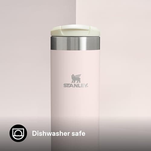 Stanley 1913 Aerolight Transit Travel Mug 0.6L - Keeps 6 Hours Hot - 8 Hours Cold - Dishwasher Safe - Leakproof - Car Cup Holder Compatible - Insulated Coffee Cup - Rose Quartz — view 6