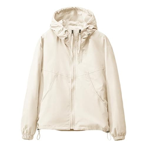 Packable Waterproof Jacket Womens Foldable Rain Jackets Lightweight Hooded Long Raincoat Windproof Jacket Ladies Breathable Functional Coats for Cycling, Running, Daily Use Active Outdoor — view 3
