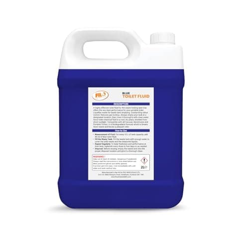 Filo Blue Toilet Fluid 2L – Eco friendly Waste Holding Tank Cleaner for Caravan, Motorhomes, Campervans - Odour Control - Chemical Liquid for Camping/Portable Toilets. — view 2