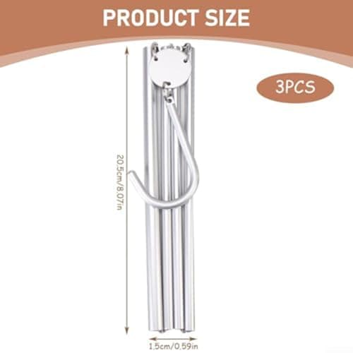Foldable Travel Hangers 3pcs Aluminum Space Saving — view 5