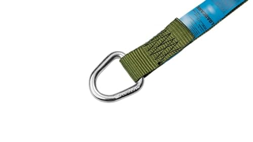 LOADCARE Luggage Strap for Load Securing, Two-Part LC 175 daN Tension Strap for Boot, Passenger Car Luggage Strap 25 mm Strap Width with Quick View Label, 2 m (Olive Green) — view 6
