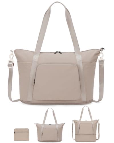 WANDF Foldable 45x36x20 Easyjet Cabin Bag, Underseat Hand Luggage,Khaki