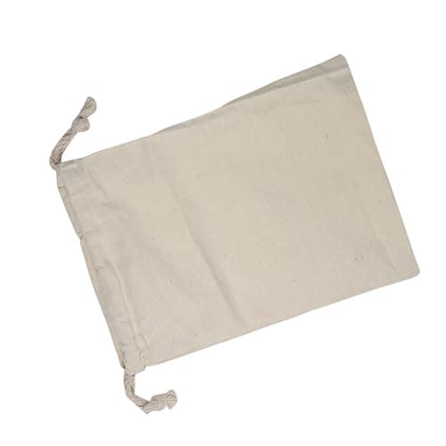 Rengue Small Canvas Laundry Bag, Laundry Bags Plain Cotton Washable Reusable Drawstring Storage Sack for Travel Sleeping Bag Linen Basket Liner Hamper Liner,10 * 12cm Small (30 * 40cm) — view 3