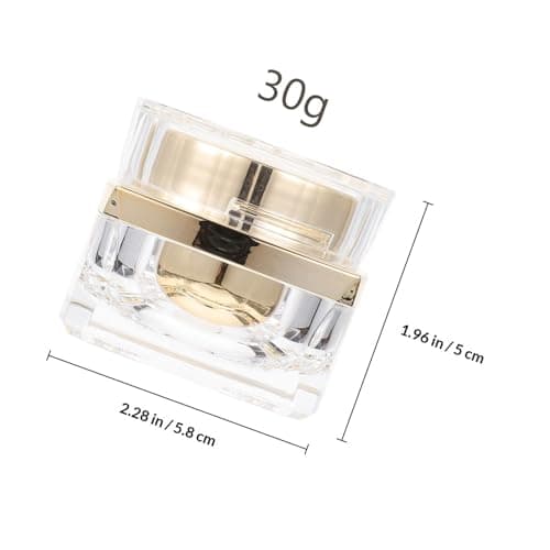 Acrylic Cream Container Refillable 30g Golden Bottle Cosmetic — view 2