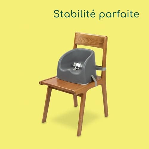 Bebeconfort Essential Booster, Booster Seat Dining Chair, Dining and Feeding Seat for Toddlers, Portable High Chair, High chair Seat, Lightweight, Easy to Clean, 6 months - 3 years, < 15kg, Warm Grey — view 4