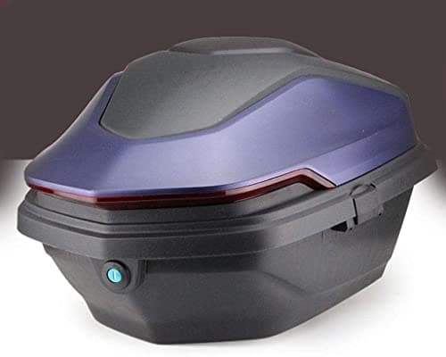 Motorcycle Trunk Travel Luggage Storage Box, Universal Motorcycle Helmet Top Box Luggage Storage For Motorbike Moped Back Rear Case,Many Colors Are Available (Color : Light Rose Gold) — view 4