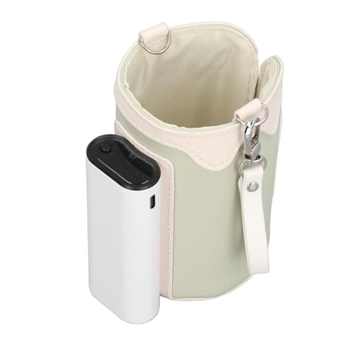 Stylebest Portable Bottle Warmer Adjustable Temperature Rechargeable for Travel Home with Universal Milk Warmer Design 6400mAh Battery Faux Leather (Green)