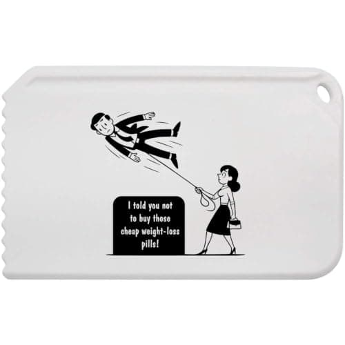 Azeeda 'Weight Loss Cartoon' Car Ice Scraper (IC00054454)