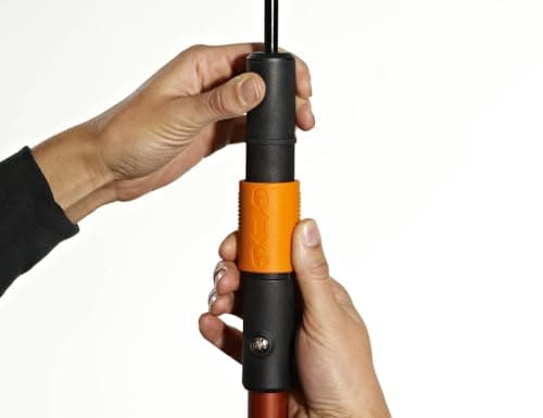 Original Fiskars Universal Adapter for the Use of All Garden Tool Heads to Combine a QuikFit Handle with Tool Heads from Other Manufacturers, Length: 17 cm, Plastic, Black/Orange, QuikFit, 1000617 — view 4