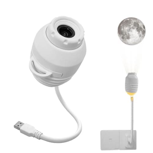 Zunypke Led Projector Light Rotation Dimmable 2 Modes Projector Lamp