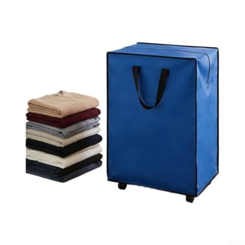 Waterproof Moving Bag with Wheels 42x33x65cm Heavy Duty(blue) — view 2
