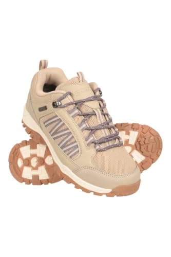 Mountain Warehouse Path Womens Outdoor Walking Shoes Taupe 6 — view 3