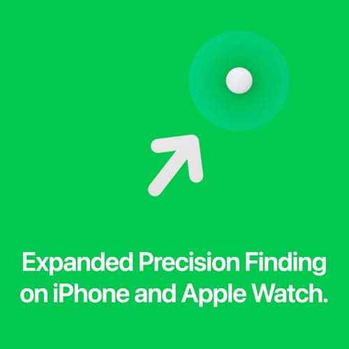 Apple AirTag (2nd generation): Tracker for Keychain, Wallet and More; Locator with Sound; Simple One-Tap Setup with iPhone or iPad; Key Finder with up to 1.5x Precision Finding Range — view 5
