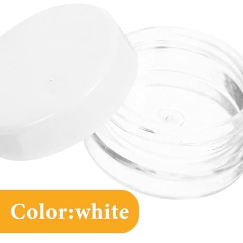 BUGUUYO 20pcs G Plastic Cosmetic Cream Jar Set with Screw Lids, Portable and Easy Observation Containers for Cosmetics, for Travel and Daily Life Moisturiser Storage — view 3