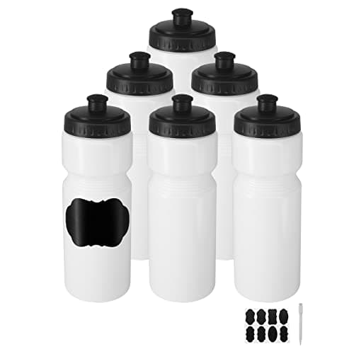 ZMCYN 6 Pack 700ml Sports Water Bottles for Gym Cycling