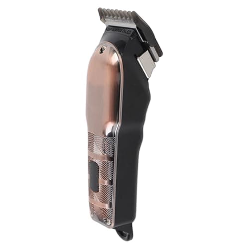 Dioche Electric Hair Beard Trimmer for Men Professional Barber Clipper with 4 Gears Cutter Head Adjustment Digital Display Grooming Shaving Kit Lightweight Portable Travel Red Bronze