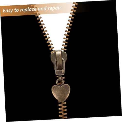 ULDIGI 10pcs Detachable Heart Shape Metal Zipper Pull Replacement Repair Kit for Clothes Bags Jackets Luggage — view 6