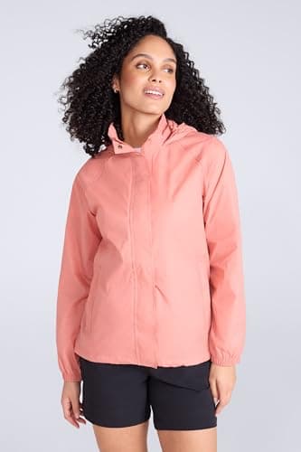 Mountain Warehouse Pakka Womens Waterproof Rain Jacket Coral 12 — view 2