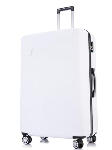 FLYMAX Medium Suitcase 4 Wheel Lightweight Luggage Hard Shell ABS Travel Case Hold Check in Fits 15kg - 20kg Medium Size + 3 Digit Lock + Telescopic Handle 67 Litre Capacity