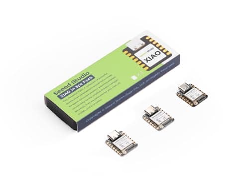 Seeed Studio XIAO ESP32S3 3 Pack - 240MHz Dual-Core ESP32S3, 8MB PSRAM & Flash, WiFi & BLE 5.0, Compact Design, Ideal for IoT, Smart Homes, Portable Devices, Robotics