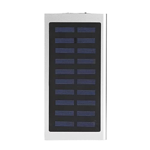 Cocoarm Diy Solar Power Bank Kit 10000mah Dual Usb Fast Charge (Silver)