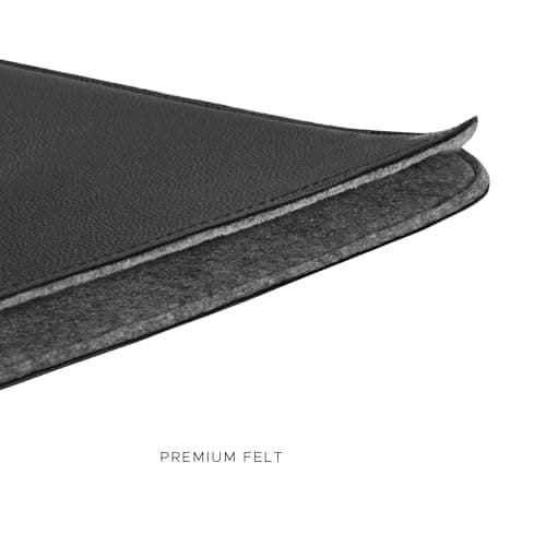 Comfyable Laptop Sleeve 14 Inch Precisely Compatible with MacBook Pro M5 A3426 A3427 M4 M3 M2 M1 Pro/Max 2026-2021, Faux Leather Cover Case 14 in, Black — view 5