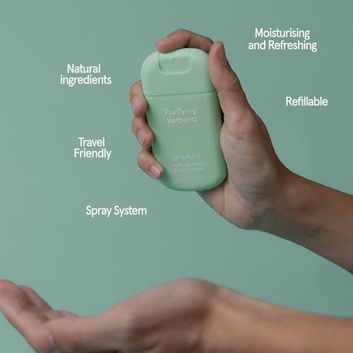 HAAN Moisturizing Hand Spray with Aloe Vera (Pack of 3) – 1 Piece Each in the Fragrances: Morning Glory, Purifying Verbena, Bright Rose — view 2
