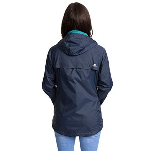 Trespass Womens Waterproof Packaway Jacket Qikpac Navy in Size - 12 — view 4