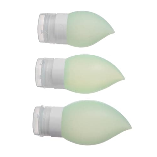 Refillable Silicone Bottles 38ml 3pcs Green Travel Kit