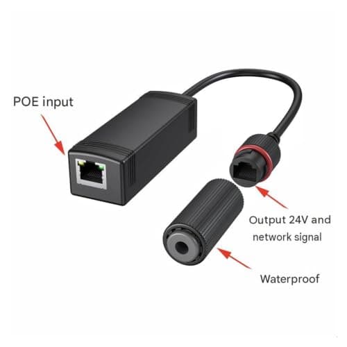 Water-Resistant Inline 48 to 24Volt Passive PoE Converter, 100M — view 4